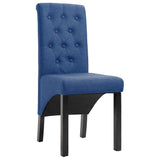 Dining Chairs 2 pcs Blue Fabric 249237