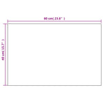 Wall Mirrors 2 pcs 60x40 cm Rectangular Glass 3051623