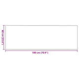 Doormat Beige and Black 60 x 180 cm Polypropylene and vinyl 4100785