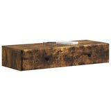 Wall-Mounted Side Table Smoked Oak 87.5 x 34.5 x 17 cm 899180
