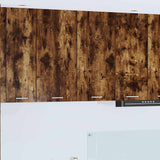 Hanging Cabinet Riga Smoked Oak 80 x 31 x 80 cm Engineered Wood 884286