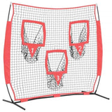 Baseball Practice Net Black 214.5 x 89.5 x 181 cm Polyester 42012856