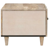 Coffee Table with Door Beige 80 x 50 x 40 cm Solid Acacia wood 4018121