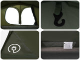 Trekking Tent with Rainfly Water-Resistant 2-Person Army Green 42042217