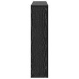 Radiator Cover Black Oak 149 x 20 x 82 cm Engineered Wood 869225