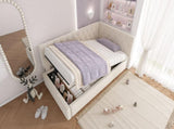 Daybed Upholstered Bed with 3FT Single Sofa Bed 90 x 190 cm, Ottoman Bed with Hydraulic N601P343711B