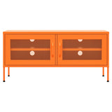 TV Cabinet Orange 105x35x50 cm Steel 336237