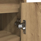 Shoe Cabinet Artisan Oak 57x34x76 cm Engineered Wood 861876