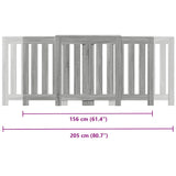 Radiator Cover Grey Sonoma 205x21.5x83.5 cm Engineered Wood 852767