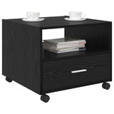 Coffee Table Black Oak 55 x 55 x 45cm Engineered Wood 880470