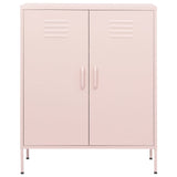 Storage Cabinet Pink Steel 80 x 35 x 101.5 cm Storage Cabinet 336166