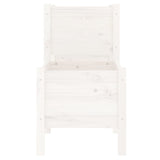 Planter White 245.5x44x75 cm Solid Wood Pine 822253