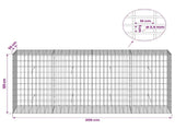 Gabion with 3.5 mm Wire and 5x10 cm Mesh 200x50x100 cm 3462814