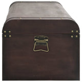 Treasure Chest with Latches Dark Brown 110x50x39.5 cm Plywood 4010550