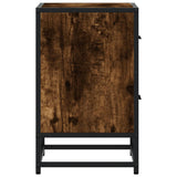 Bedside Cabinet Smoked Oak 40x31x50 cm Engineered Wood 848678