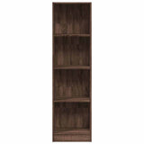 Bookcase Brown Oak 40x24x143 cm Engineered Wood 857789