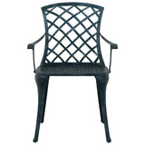 Garden Chair 4 pcs Green 61 x 60.5 x 93cm Aluminium 42002707
