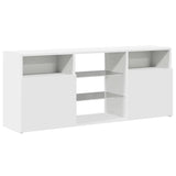 TV Cabinet with LED Lights White 120x30x50 cm 804301