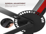 Adjustable Preacher Curl Bench, Multi-Functional Weight Bench with Handlebar and Elbow Cushion for T3398P425059