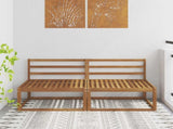 2 Piece Outdoor Middle Sofa Natural 158 x 83 x 73 cm 900536