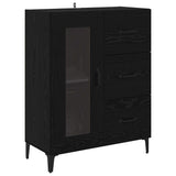 Highboard Black Oak 69.5 x 34 x 180 cm Engineered Wood 3416087