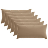 Cushion with Pillow HEERLEN 6 pcs Taupe Polyester 925865