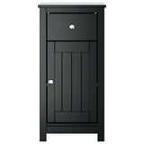 Bathroom Cabinet BERG Black 40x34x80 cm Solid Wood Pine 358541