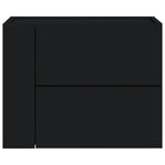 ZNTS Wall-mounted Bedside Cabinet Black 45x30x35 cm 848327
