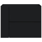 ZNTS Wall-mounted Bedside Cabinet Black 45x30x35 cm 848327