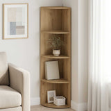 Corner Shelf 4-Tier 41.5 x 41.5 x 143 cm Engineered Wood 8016341