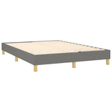 Box Spring Bed Frame Dark Grey Double Fabric 3121176
