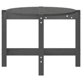 Coffee Table Grey 118x63x45 cm Solid Wood Pine 822319