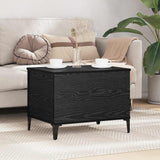 Coffee Table Black Oak 60 x 44.5 x 45 cm Engineered Wood 881173