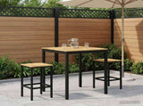 Garden Bar Table White and Black 80 x 80.5 x 105 cm 901776