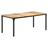 Dining Table 180x90x76 cm Rough Mango Wood 321975