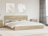 Storage Bed with Drawer Sonoma Oak 180 x 200 cm Engineered Wood 3411550