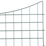 Pond Fence Set 5 pcs Green 100 x 50 cm Steel 42017315