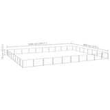 Dog Kennel Silver 80 m Steel 3082192