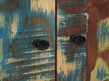 Highboard with Drawer 60x33x100 cm Solid Wood Reclaimed&Iron 352935