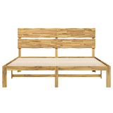 Double Bed Frame with Headboard ROSTOCK White 200 x 200 cm 3405499