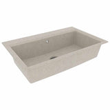 Kitchen Sink Beige 79 x 50 x 31 cm Quartz and Resin 147055