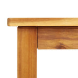 Dining Table Brown Solid acacia wood Large Durable Dining Table 366371
