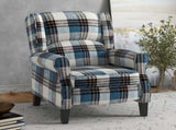 Wingback Reclining Chair Push Back Recliner Armchair for Living Room Bedroom with Footrest Armrests T3398P328127