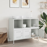 ZNTS Sideboard White 100.5x39x79 cm Steel 843095