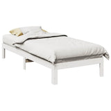 Bed Frame without Mattress White 80x200 cm Solid Wood Pine 859215