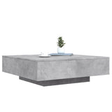 Coffee Table Concrete Grey 100x100x31 cm Engineered Wood 836598