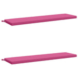 2-Piece Bench Cushions SOEST 2 pcs 100% Polyester Pink 948955