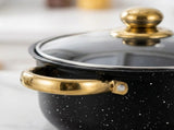 12PCS Induction Non Stick Stainless Steel Cookware Cooking Pot Pan With Lids Set 38675431