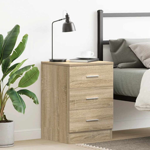 Bedside Cabinet Sonoma Oak 38x35x56 cm Engineered Wood 800456