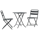 Garden Bistro Set Folding 3 pcs Anthracite Steel 42010318